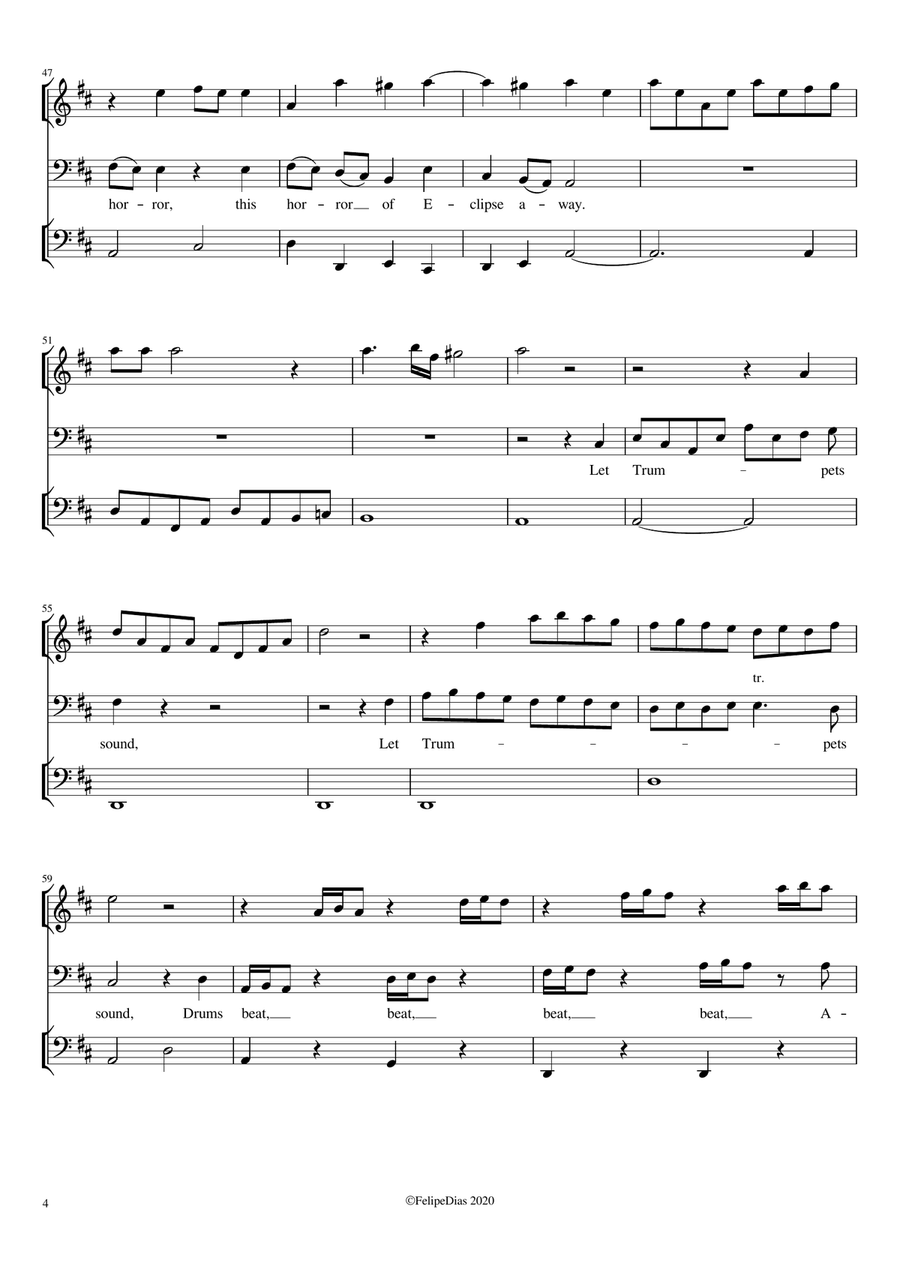 Black and Gloomy as the Grave Small Ensemble scores gallery preview page 4