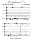 Z 29 for Harp & Percussion a Voce