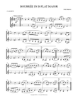 Bourrée in B-flat Major
