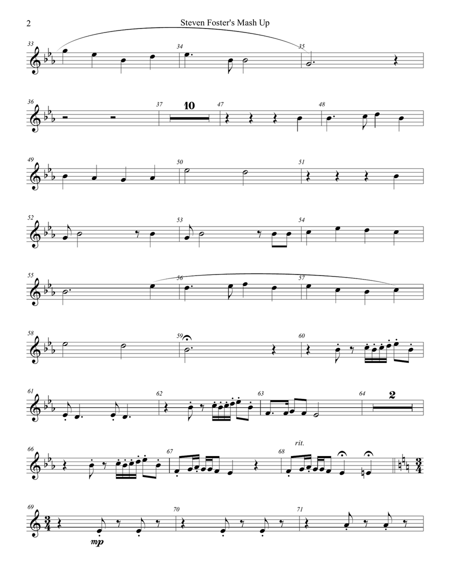 STEVEN FOSTER'S MASH UP STEVEN FOSTER'S MASH UP Woodwind Quintet scores gallery preview page 6