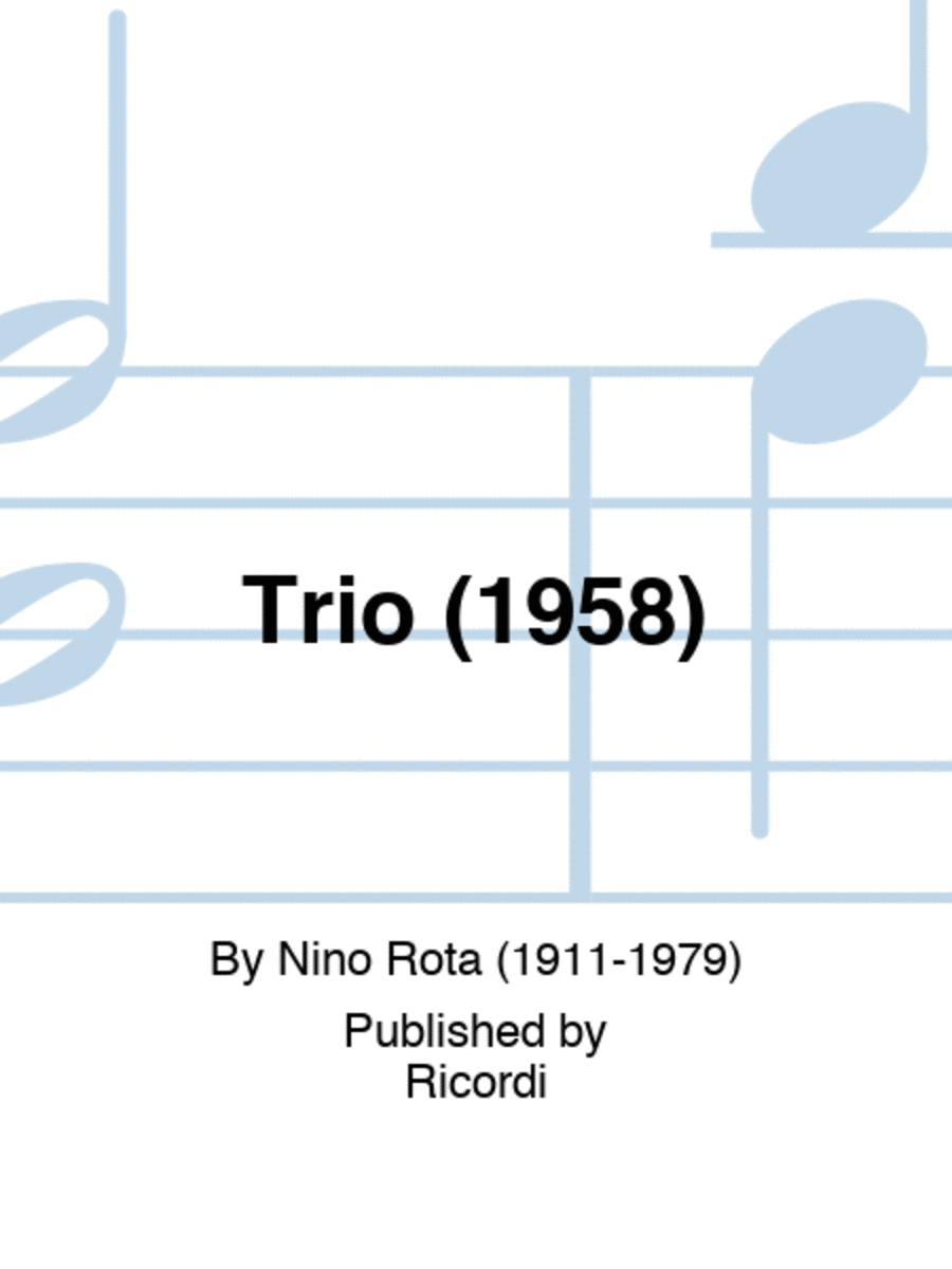 Trio (1958) Cello scores gallery preview page 1