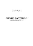 Adagio cantabile from Symphony No.13 - Joseph Haydn