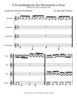 Z 34 (asimulacra) for Percussion a Voce