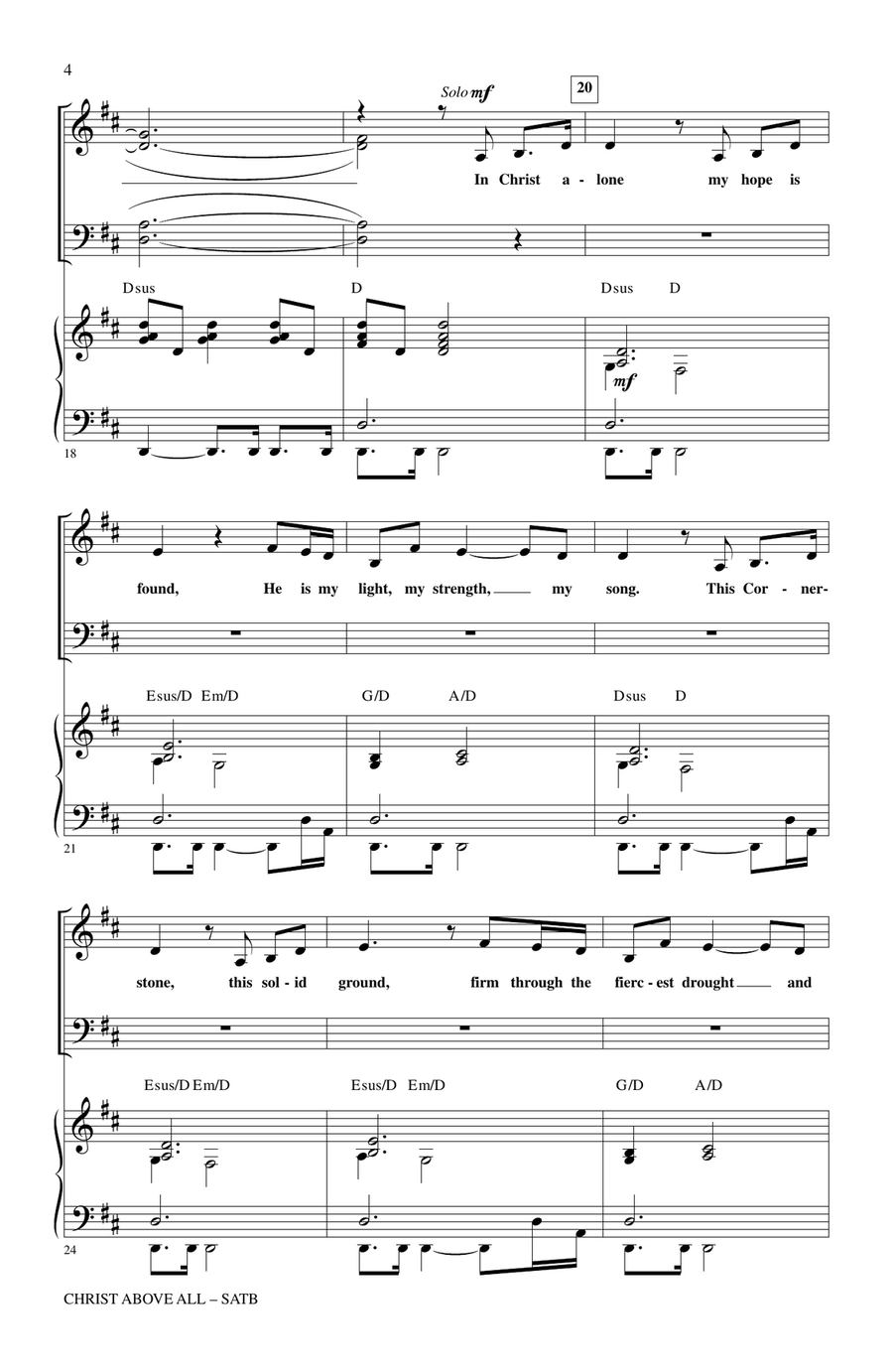 Christ Above All (A Musical for Easter) 4-Part scores gallery preview page 2