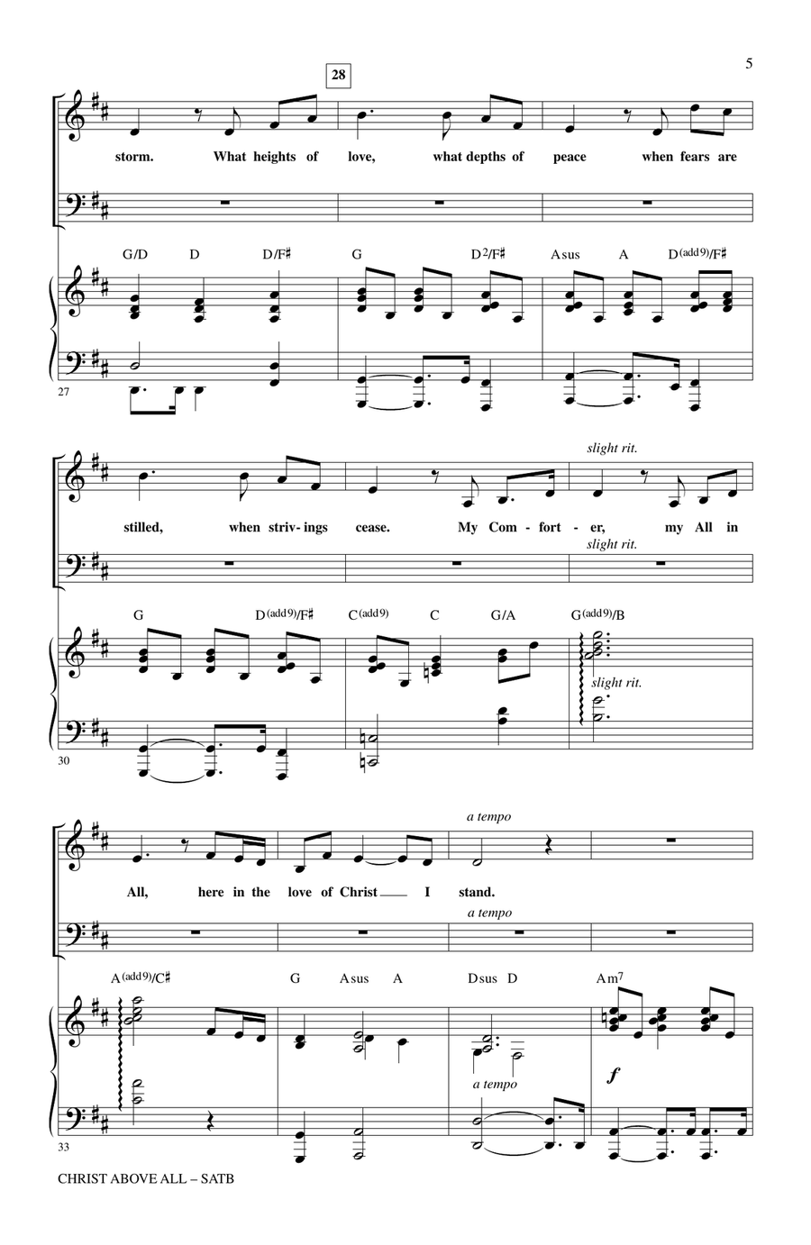 Christ Above All (A Musical for Easter) 4-Part scores gallery preview page 3