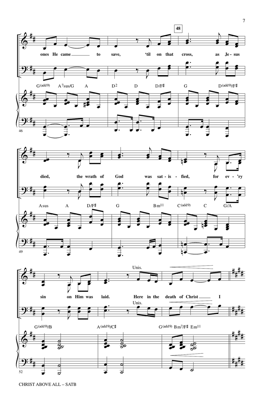 Christ Above All (A Musical for Easter) 4-Part scores gallery preview page 5