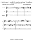 Z 38 (piece of a puzzle) for Marimba, Harp, Vibraphone