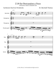 Z 39 for Percussion a Voce