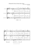 I Heard the Voice of Jesus Say (Lent) Women's trio A Cappella