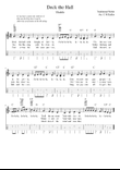 Deck the Halls - ukulele tab and chords (key of C)