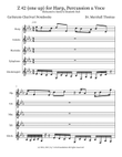 Z 42 (one up) for Harp, Percussion a Voce