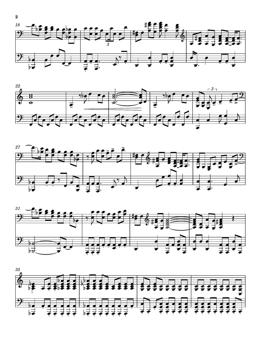 Tuesday Afternoon (forever Afternoon) Piano Solo scores gallery preview page 2