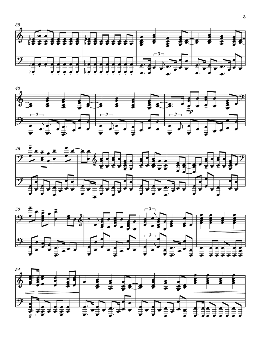Tuesday Afternoon (forever Afternoon) Piano Solo scores gallery preview page 3