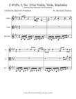 Z 49 (Ps. 2, No. 2) for Violin, Viola, Marimba