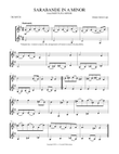 Sarabande in A Minor (from Partita in A Minor)