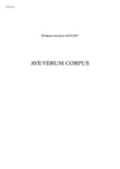 Ave verum corpus - W.A. Mozart