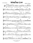 Wondrous Love (for Alto Saxophone)