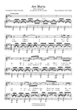 Ave Maria (Schubert) in A (Piano & Voice Parts in Latin)