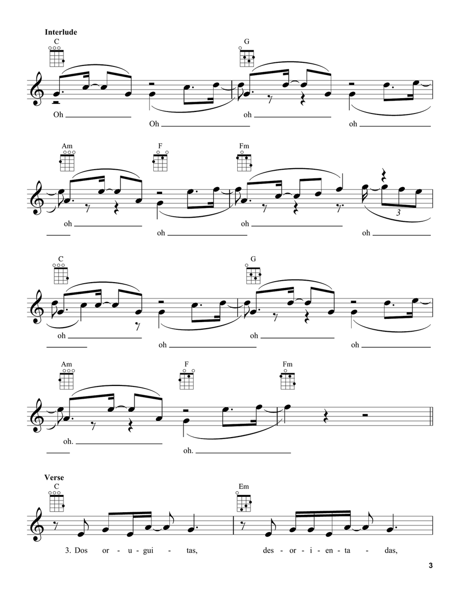 Dos Oruguitas (from Encanto) Ukulele scores gallery preview page 3