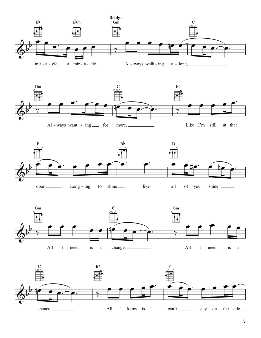 Waiting On A Miracle (from Encanto) Ukulele scores gallery preview page 3