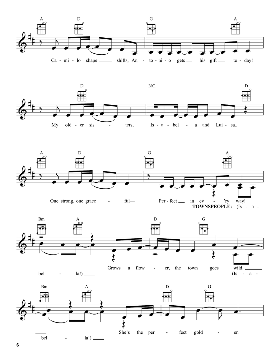 The Family Madrigal (from Encanto) Ukulele scores gallery preview page 6