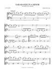 Sarabande in A Minor (from Partita in A Minor)
