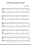 Mary Had a Little Lamb (Kids' Piano)