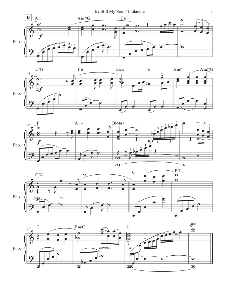 Piano for My Soul - Volume One (Hymns and Classics - Piano Solos) Piano Solo scores gallery preview page 5