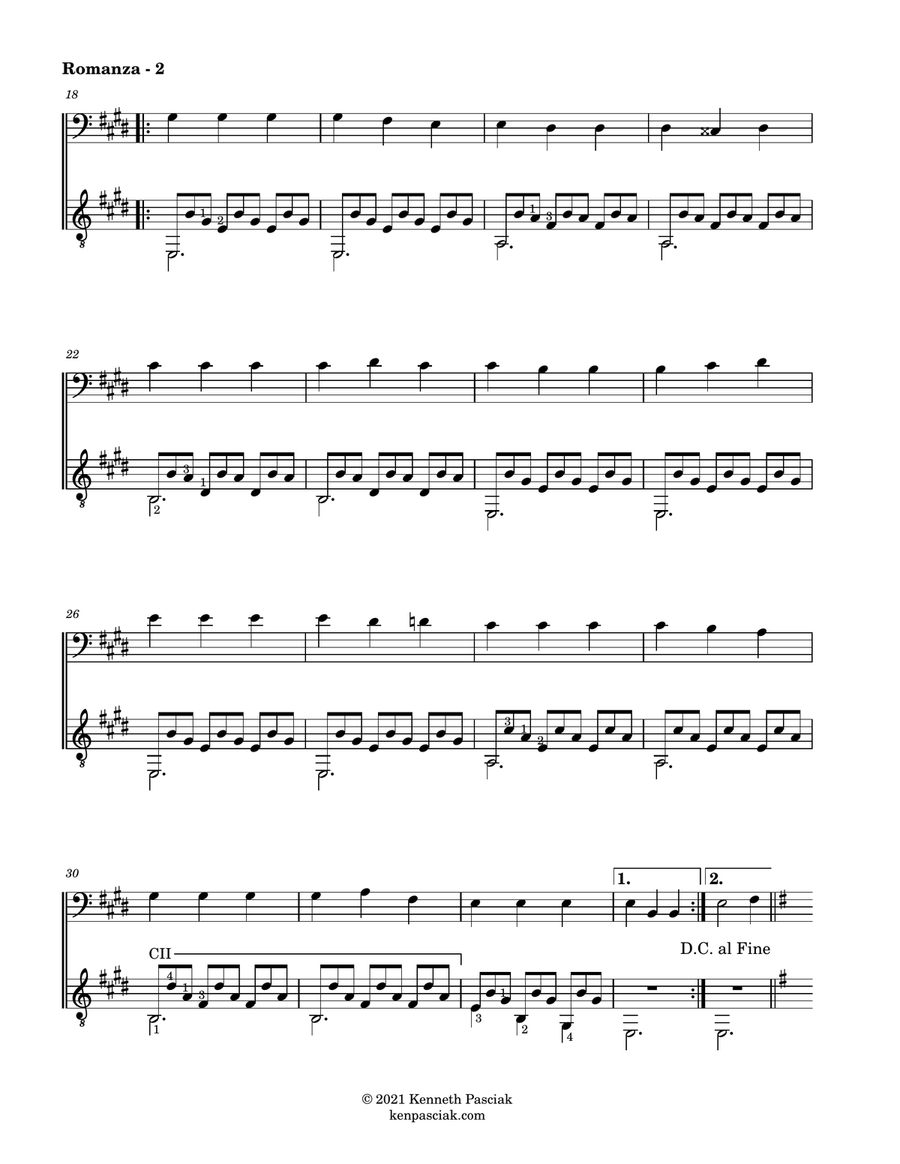 Seven Progressive Duets (for Cello and Guitar) String Duet scores gallery preview page 5
