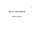 Etude d minor