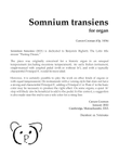 Somnium transiens
