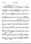 Prelude, Op. 17 No. 1, Part for Trumpet in B-flat