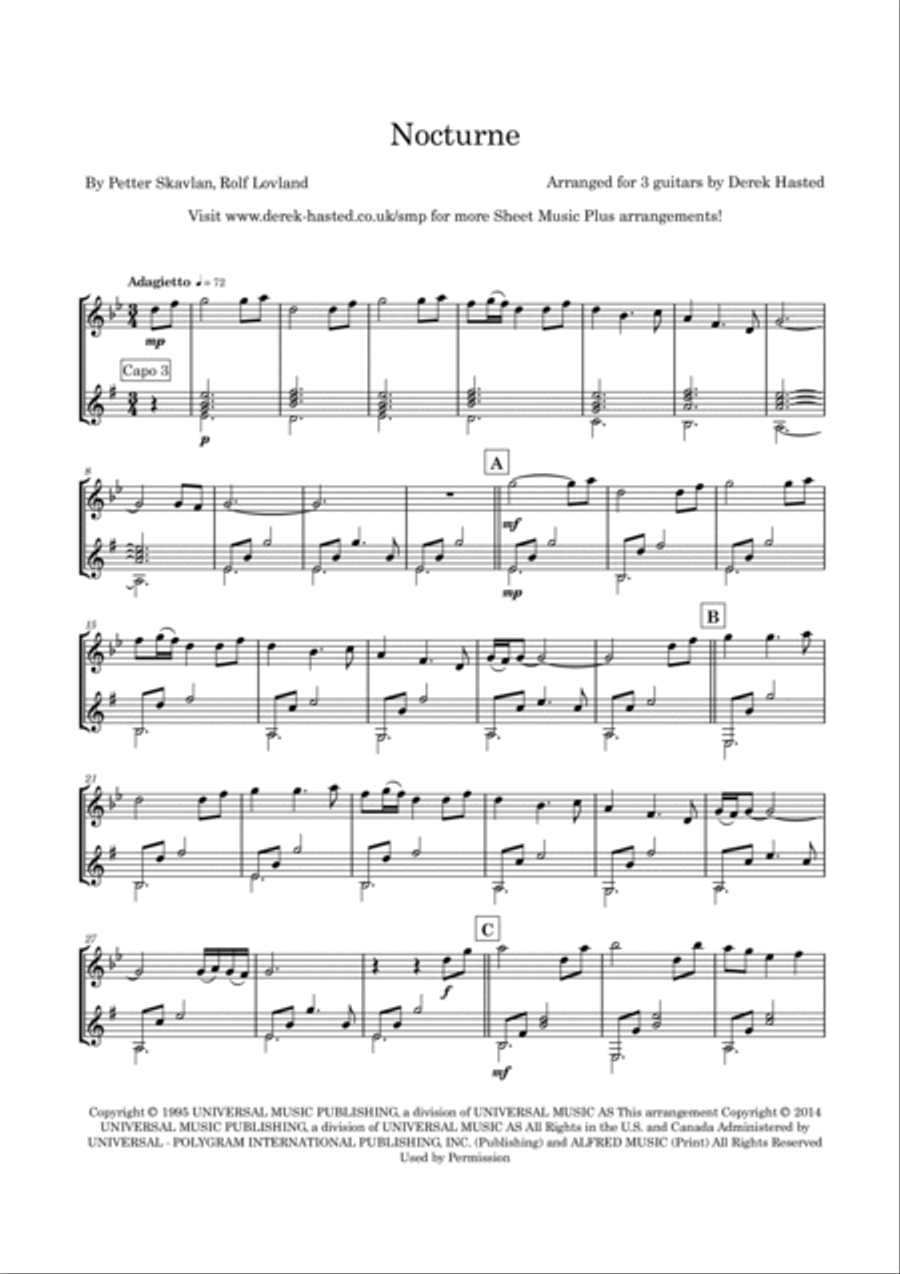 Nocturne Flute scores gallery preview page 4