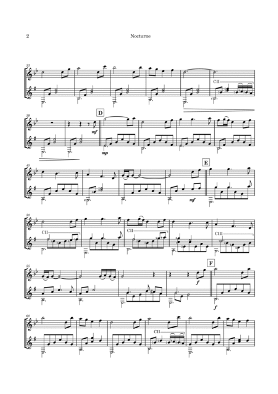 Nocturne Flute scores gallery preview page 5