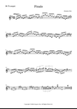 Finale, Op. 17 No.4, Part for Trumpet in B-flat
