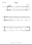 Finale, Op. 17 No.4, Part for Percussion