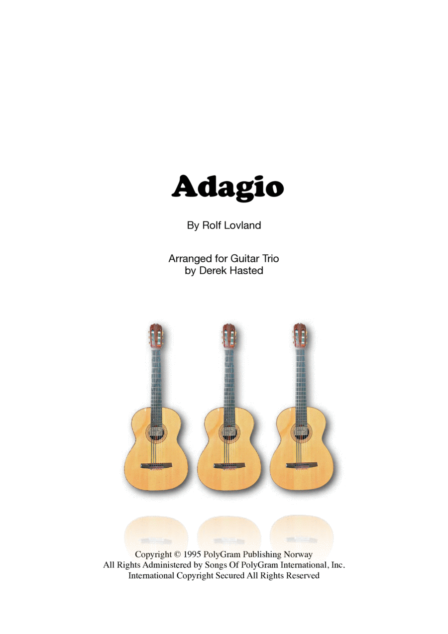 Adagio Guitar Ensemble scores gallery preview page 1