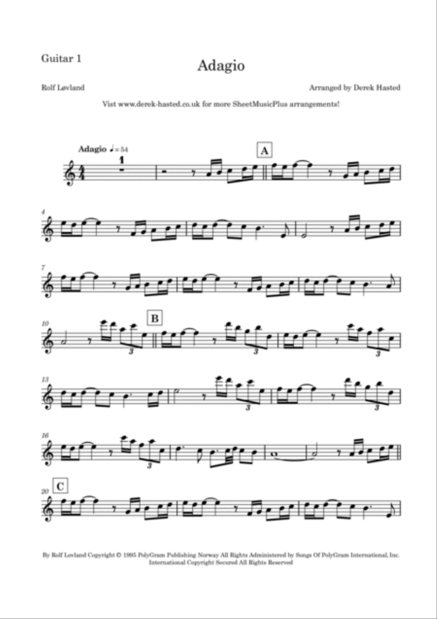 Adagio Guitar Ensemble scores gallery preview page 4