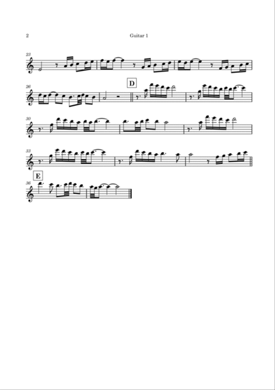 Adagio Guitar Ensemble scores gallery preview page 5