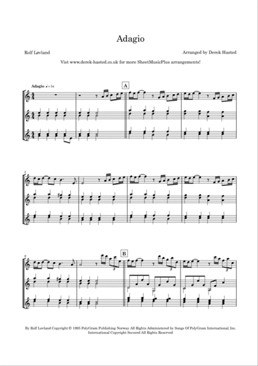 Adagio Guitar Ensemble scores gallery preview page 6