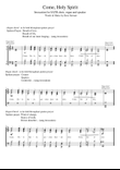 Come, Holy Spirit (Choral invocation with spoken prayer)