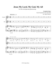 Jesus My Lord, My God, My All (Two Part) with organ and optional strings