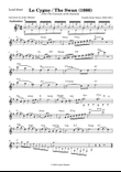 Camille Saint-Saens - Le Cygne / The Swan - lead sheet