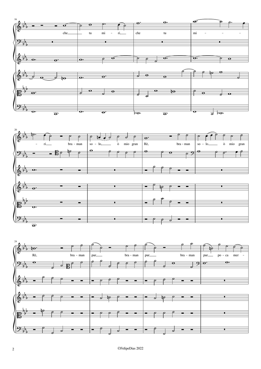 Queste lagrime e sospiri Small Ensemble scores gallery preview page 2