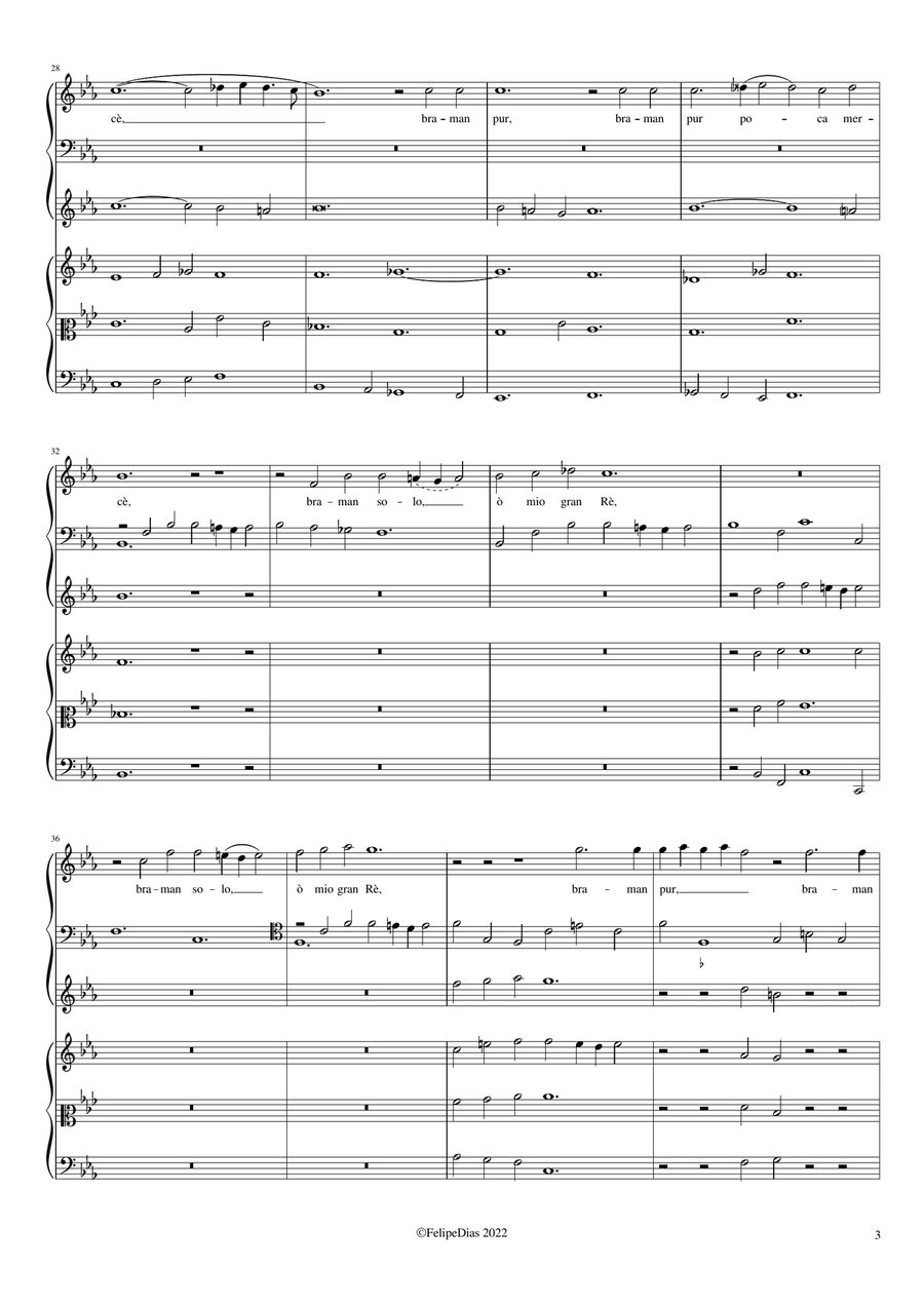 Queste lagrime e sospiri Small Ensemble scores gallery preview page 3