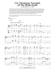 I'm Thinking Tonight Of My Blue Eyes (arr. Fred Sokolow)