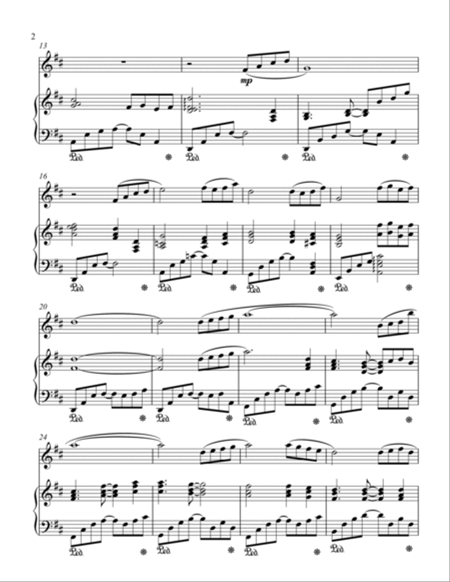 Beauty And The Beast Flute Solo scores gallery preview page 2