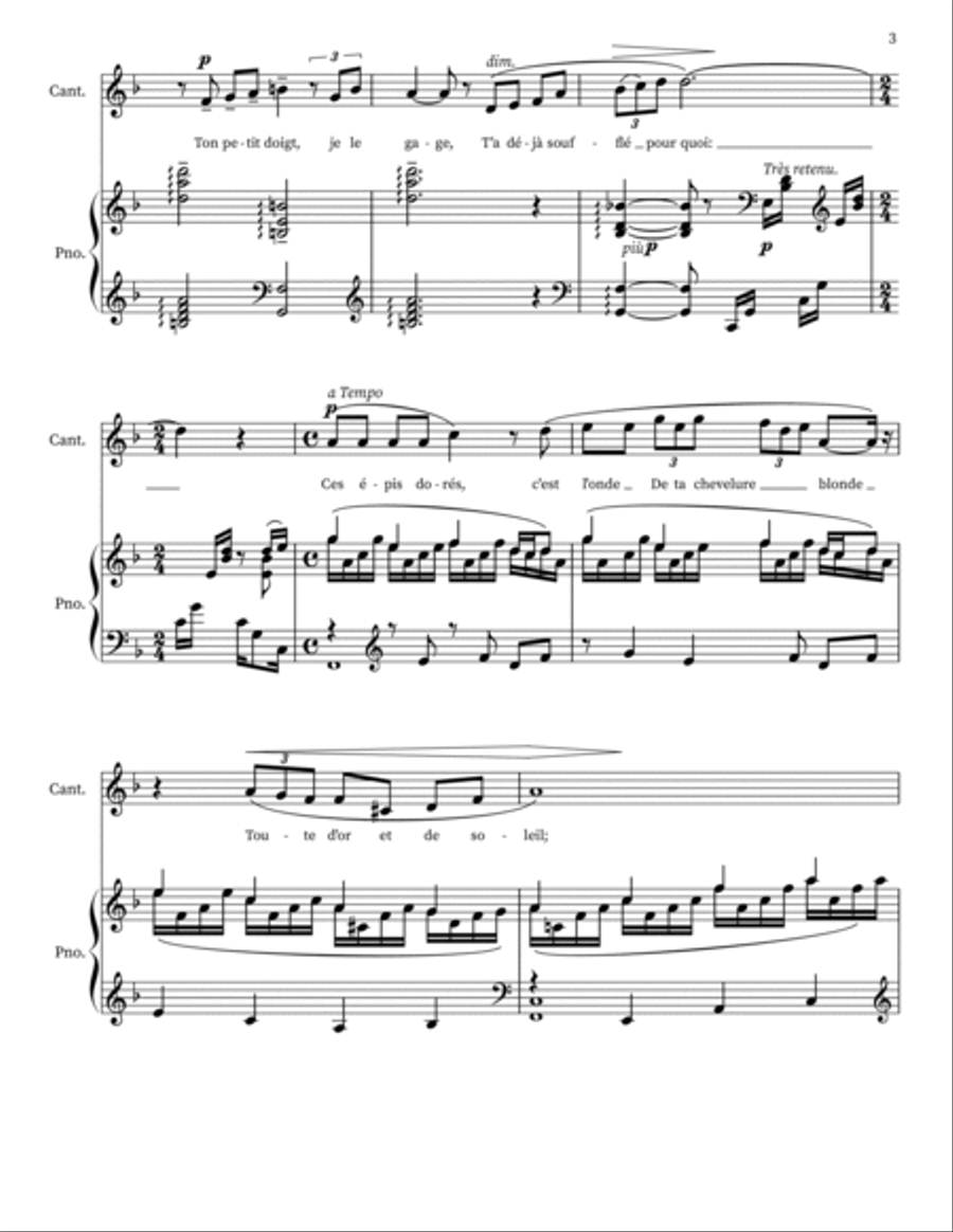 Fleur Des Bles Voice scores gallery preview page 3