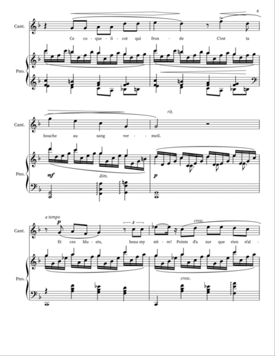 Fleur Des Bles Voice scores gallery preview page 4