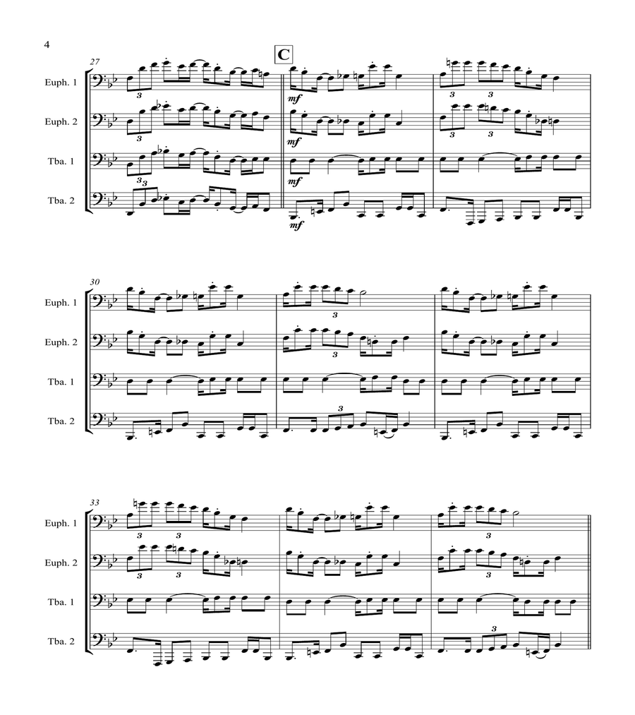 Super Mario Bros Theme School and Community scores gallery preview page 4